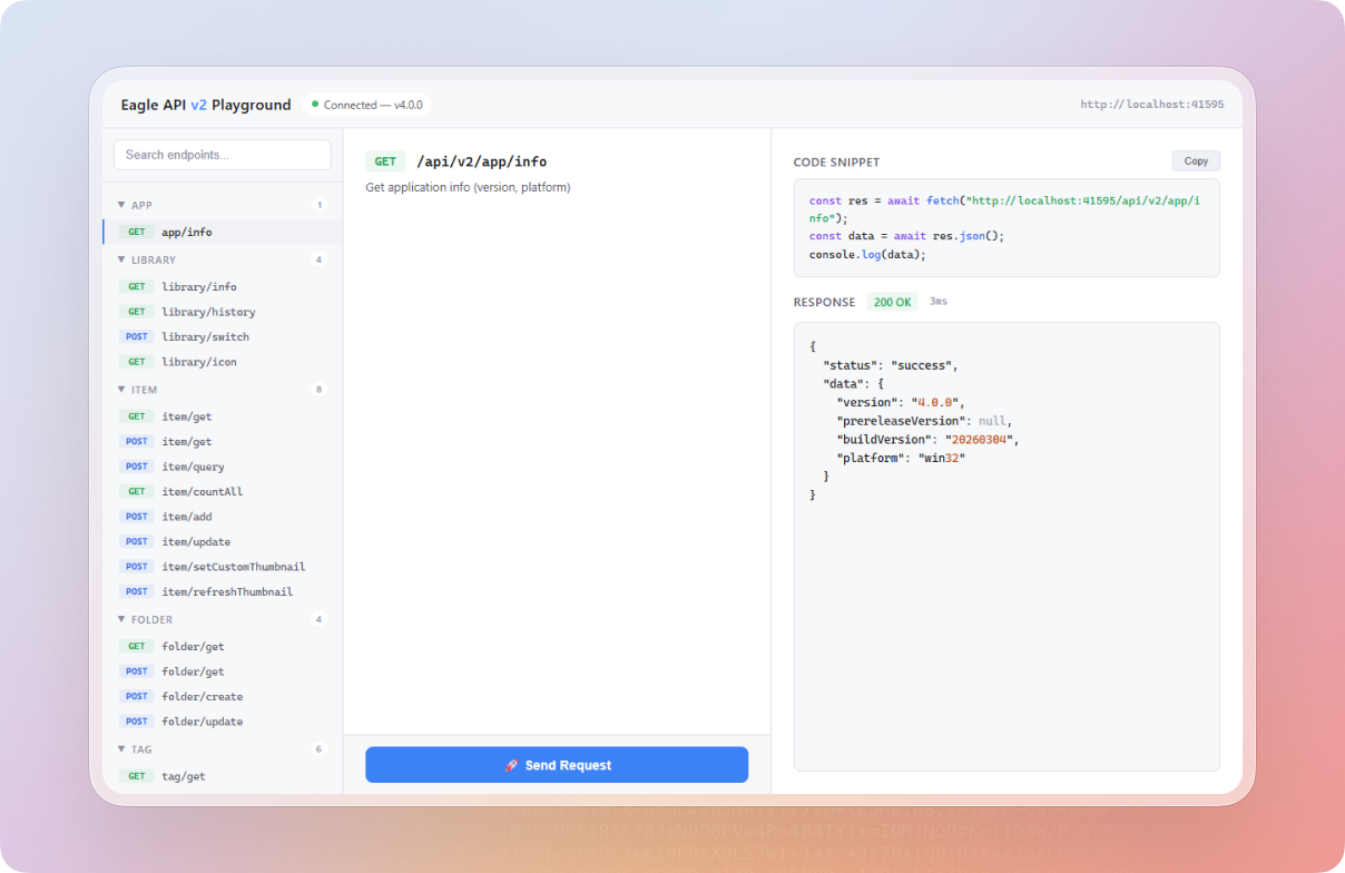 Eagle API v2 Playground